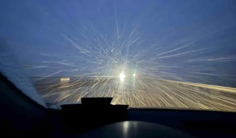 Sivas'ta Mart Ayında Kar Yağışı