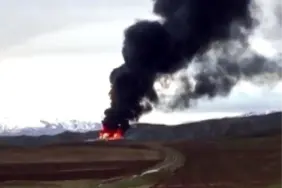 Zara'da Çiftlik Şantiyesinde Yangın