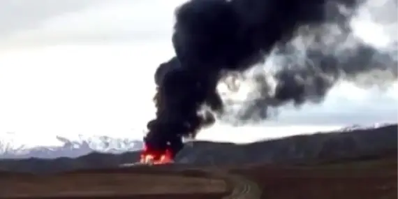 Zara’da Çiftlik Şantiyesinde Yangın