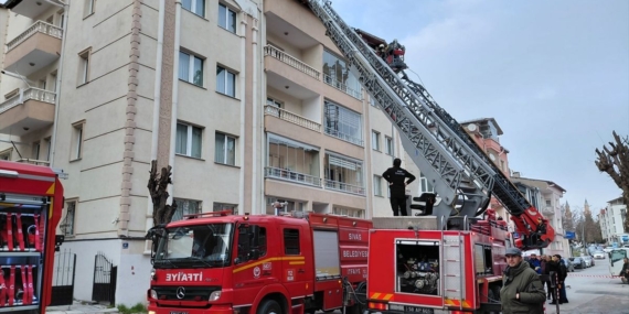 Sivas’ta Apartman Yangını